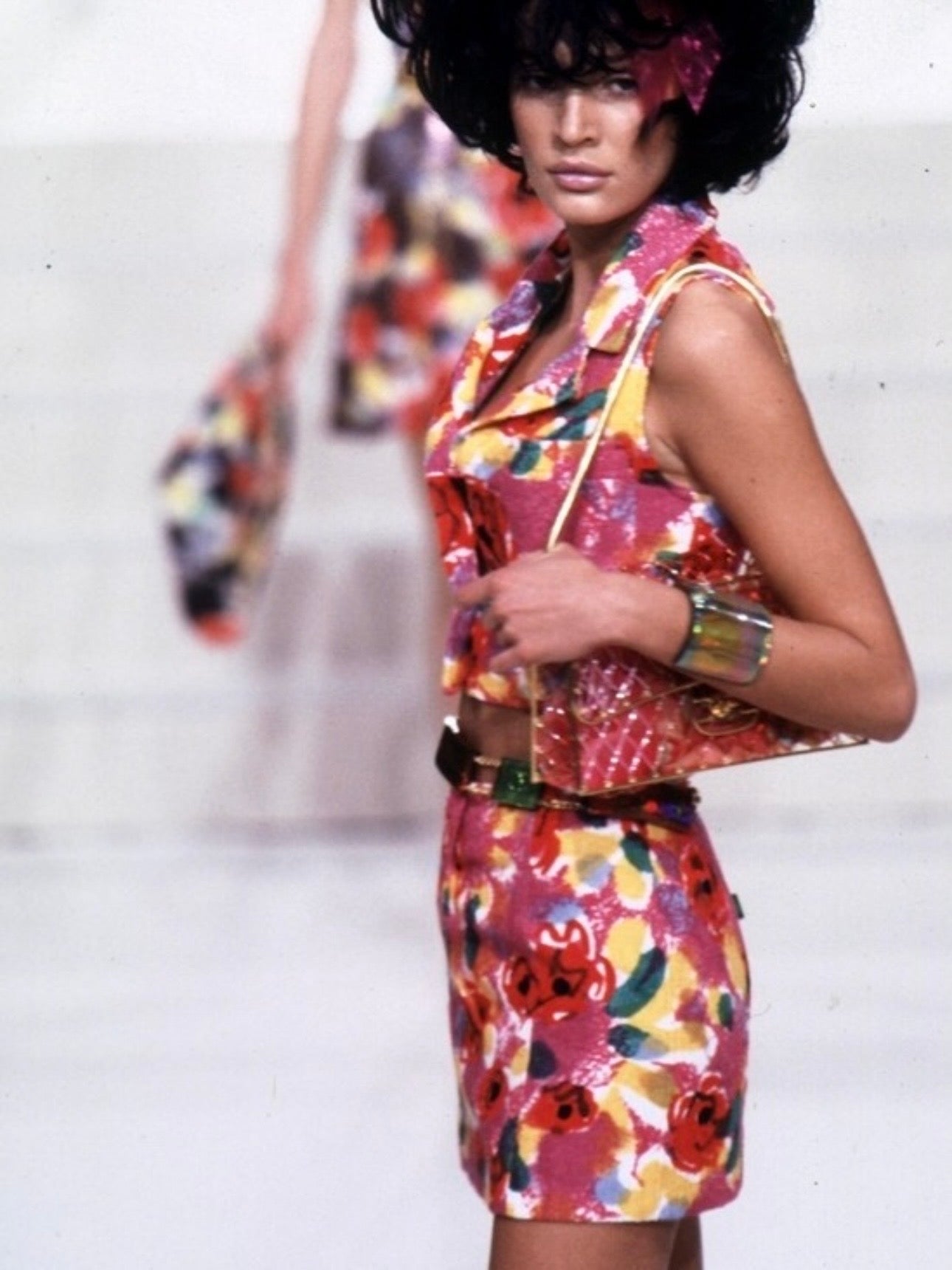 Chanel S/S 1997 Camellia Silk Vest