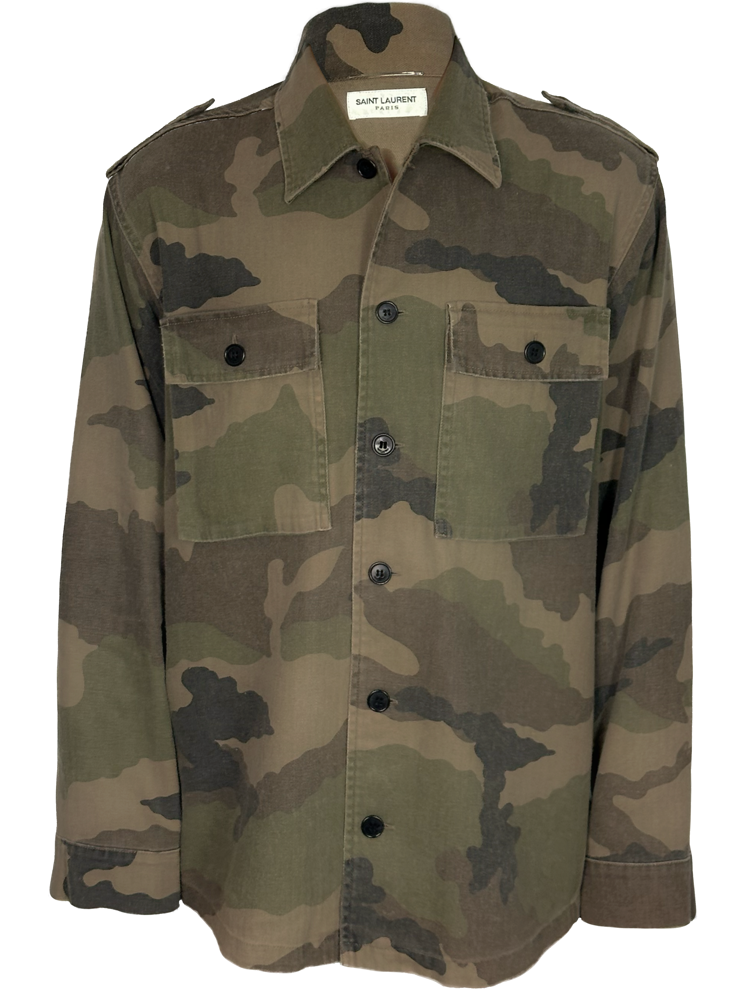 Saint Laurent Camouflage Overshirt