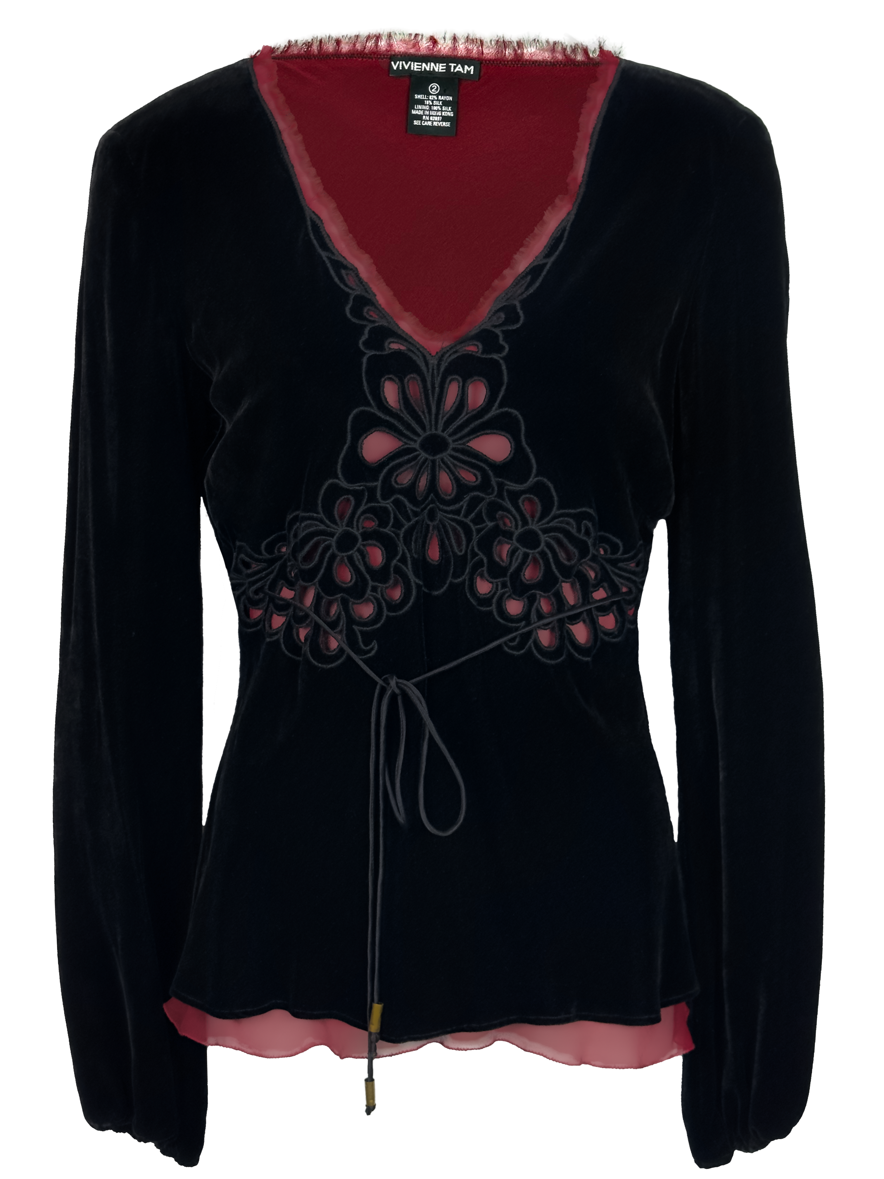 Vivienne Tam Velvet Top